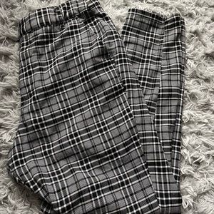 Hot topic straight leg plaid pants